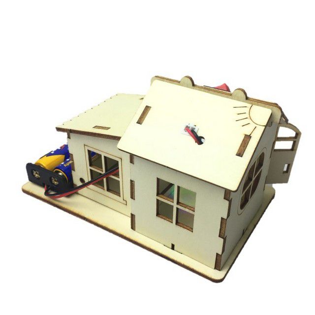 Diy Wooden Battery Powered House Stem Kit